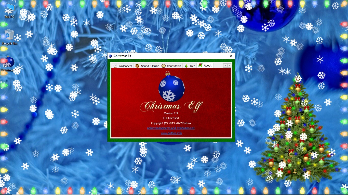 Windows 10 Christmas Elf full