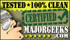 MajorGeeks.com Certified Award